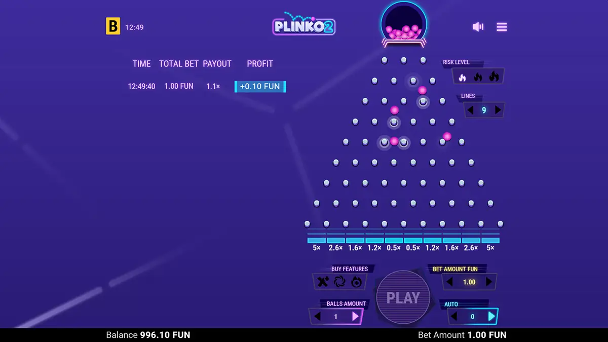 Plinko: скачати мобільний додаток для Android та iOS