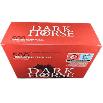 Сигаретні гільзи Dark Horse King Size Filter Tubes 500 шт Dark-Horse-King-Size-Filter-Tubes-500 фото