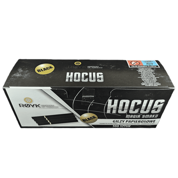 Чорні сигаретні гільзи HOCUS BLACK 500 шт Hocus-Black-500 фото