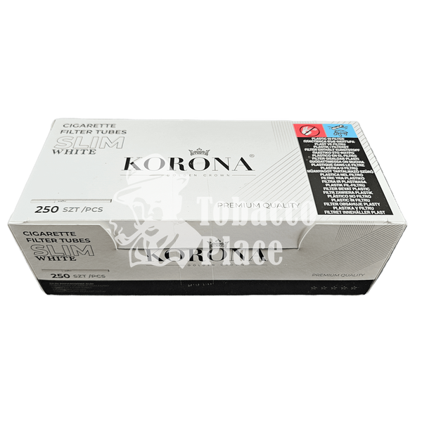 Сигаретні гільзи Слім білі Korona slim white 250 шт Korona-Slim-White-250 фото