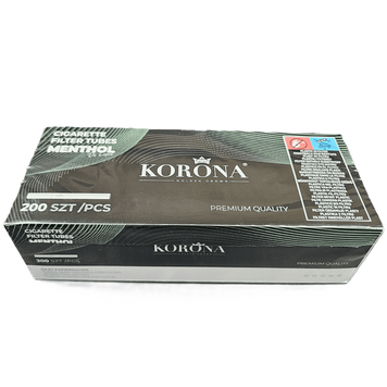 Ароматизовані сигаретні гільзи Korona Slim з Ментолом 250 шт Korona-Slim-Mentol-250 фото